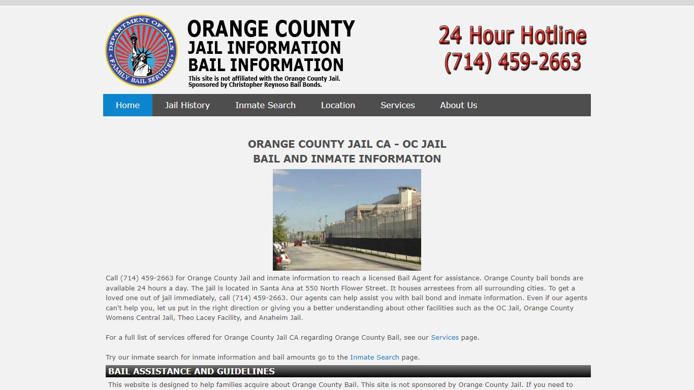 Orange County Jail CA | OC Jail | Orange County Bail Bonds